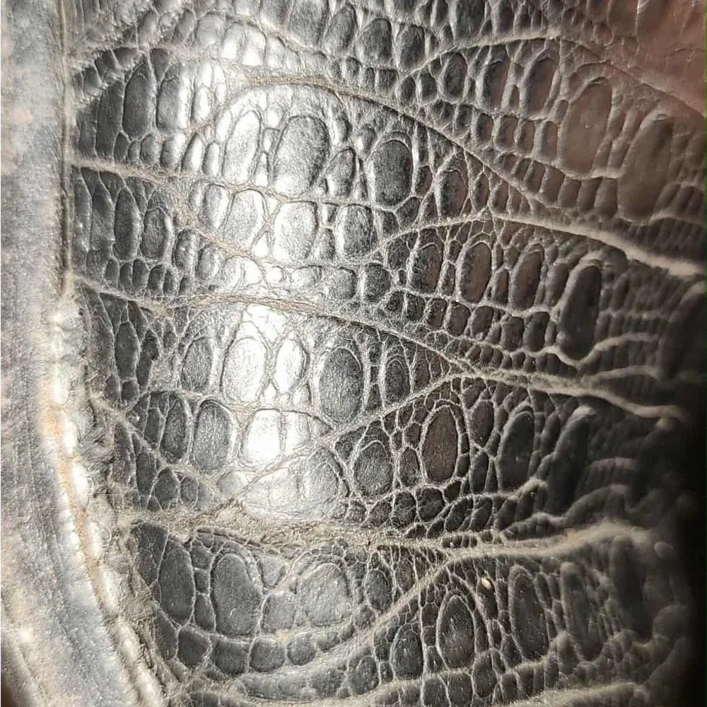 Lucchese Black and Red Western Boots - Picture 12 of 16